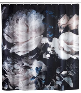 WENKO Duschvorhang Peony Anti-Schimmel Wannenvorhang 100 % Polyester 180x200cm - Bild 1 von 2
