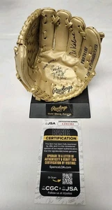 Al Kaline Signed Autographed Rawlings Mini Gold Glove TIGERS JSA COA - Picture 1 of 3