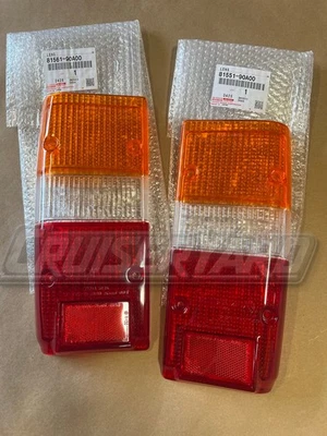New Set of 2 Toyota Land Cruiser OEM FJ60 FJ62 Taillight Lens Kit - Image 1 of 2