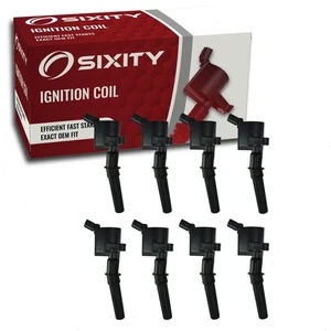 8 pc Sixity Auto Ignition Coils for 1999-2004 Ford F-250 Super Duty 5.4L V8 it - Picture 1 of 8
