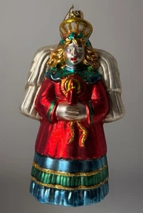 De colección Ángel con Capa Vidrio Adorno de Navidad Por Viejo Mundo Navidad 6” H - Imagen 1 de 6