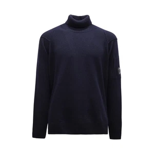 M9472 Dolcevita Uomo C.P. FIRMENMANN ROLLKRAGEN PULLOVER BLAU - Bild 1 von 4