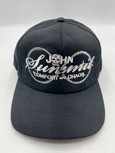 John Summit Comfort in Chaos Logo Adjustable Black Snapback Cap Hat One Size - Picture 1 of 6
