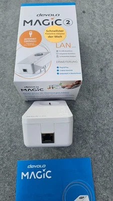 devolo Magic 2 LAN 2,4 GBit/s 1-1-1 Powerline Einzel Adapter (8252) - Bild 1 von 3