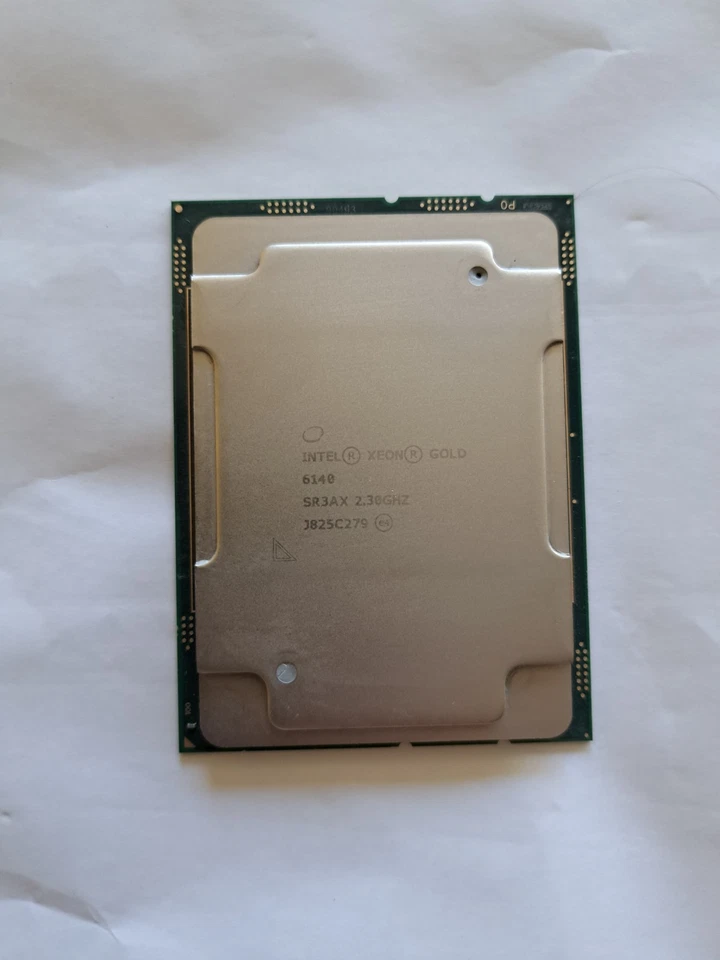 Intel Xeon SR3AX Gold 6140 LGA 3647 2.30GHz CPU 18-Core Processor - Image 1 of 1