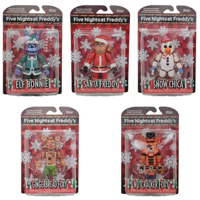 Juego completo de figuras de acción Funko Five Nights at Freddy's Christmas Foto 1 de 4
