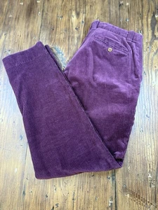 Brooks Brothers Hose Herren weinrot Cord Milano Fit Slim 34x32 - Bild 1 von 11