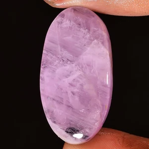 Untreated Pink KUNZITE Oval Cabochon 33.20 CT 15x30x5 mm Kunzite Gemstone yi28 - Picture 1 of 7