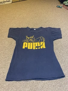 Puma Vintage 70s T Shirt Single Stitch Cat Cartoon Sneakers 1970s Graphic Sports - Picture 1 of 12