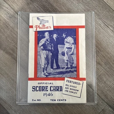 Phillies 1946 Official Score Card 2nd No. - Image 1 of 4