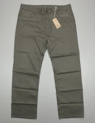 Pantalones de mezclilla Prana ajustados pierna recta Bridger para hombre talla 42x32 verde oliva Foto 1 de 4