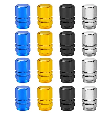 Aluminum Car Tire Valve Caps Tyre Valve Stem Cover Air Dust Wheel Rim Cap! - Image 1 of 4