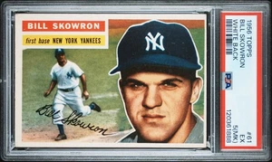1956 Topps Bill Skowron White Back #61 PSA 5 (mk) - Foto 1 di 2