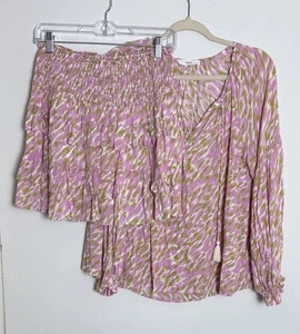 Conjunto de blusa y falda Talulah con volantes borlas talla grande - Imagen 1 de 9