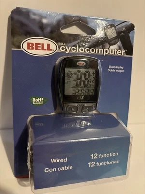 Bell F12 Wired 12 Function Bike Computer Cyclocomputer Speedometer Odometer - Image 1 of 3