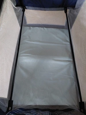 Graco Pack N Play Gray Clip-On Mesh Bassinet Insert Navy Blue - Image 1 of 4