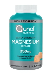 Qunol Citrato de Magnesio Extra Fuerza 250 mg, 150 Gomitas - Imagen 1 de 4