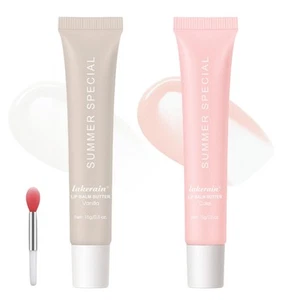 Summer Lip Butter Balm, Conditioning Lip Gloss for Instant Moisture, Soothing... - Picture 1 of 7