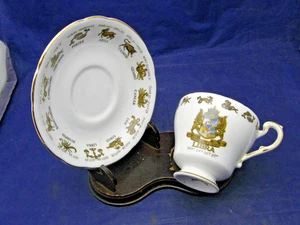 Vintage "Sternzeichen" Teetasse & Untertasse - "Waage" 24. September - 23. Oktober - Bild 1 von 11