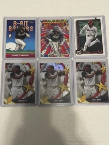 Lote de 6 tarjetas Topps James Wood 2025 todas muy cargadas - Imagen 1 de 4