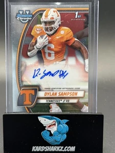 2024 Bowman Chrome U Dylan Sampson 1st Autograph Auto #PA-DSA Tennessee Vols  - Bild 1 von 2