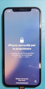 iPhone 12 64 go Bloqué Icloud S'allume ecran en bon état et vitre arriere aussi - Photo 1 sur 4