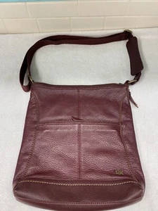 The Sak Los Feliz Large Slouchy Tote Leather Cabernet Handbag Hobo Boho - Picture 1 of 7