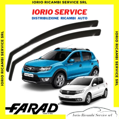 DEFLETTORI ARIA DACIA SANDERO E SANDERO STEPWAY 2013>20 FARAD fumè ANTITURBO