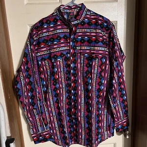 Vintage Ruddock Bros Extra Long Tails Western Shirt Men’s Medium Cowboy USA - Picture 1 of 4