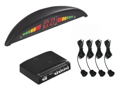 Kit 4 Sensori Di Parcheggio Per Auto Display Suono Led Acustico Verniciabili - - Immagine 1 di 4