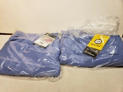 2-Ceil Blue WonderWink Womens Draw String Scrubs Wonderflex Pants 5214Y 4XL NWT - Image 1 of 3