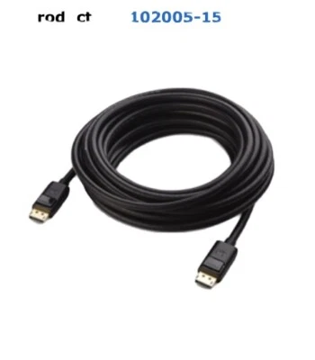 DisplayPort to DisplayPort Cable 15 Feet – 4K Resolution Ready.102005-15 !!NEW!! - Image 1 of 4