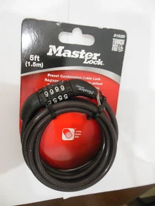 Master Lock *Preset Combination Cable Lock * 8152 D ** Free Shipping - Picture 1 of 4