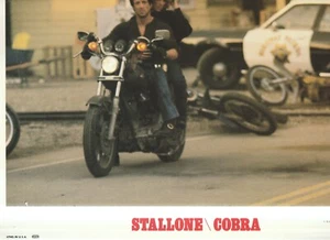MOVIE MEMORABILIA ,LOBBY CARD ,STALLONE/COBRA , WARNER BROS , 1986 , 1 - Picture 1 of 1