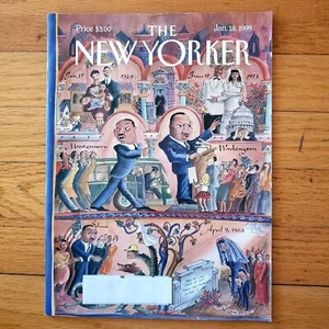 New Yorker Magazine January 18 1999 Edward Sorel Life Of Martin Luther King MLK - Picture 1 of 3