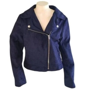 Route 66 Jacket Coat Motorcycle Navy Moto Kids Size Large 10/12 YOUTH - Picture 1 of 15