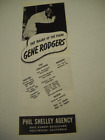 GENE RODGERS The Raja Of The Piano Movies/Locations/Records 1947 promo trade adv