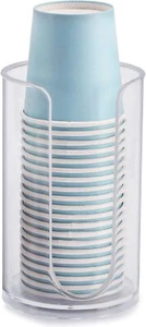 Bathroom Cup Dispenser, 3oz-5oz Small Disposable Paper Cups Holder for Clear - Picture 1 of 5