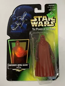 QUENTIN PIERRE SIGNED STAR WARS ROYAL GUARD THE POWER OF THE FORCE FIGURE BAS - Picture 1 of 4
