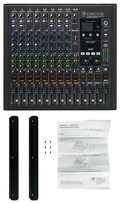 Mackie ONYX12 12-Channel Analog Mixer w/USB/3-Band EQ/Bluetooth+Rack Kit - Image 1 of 4