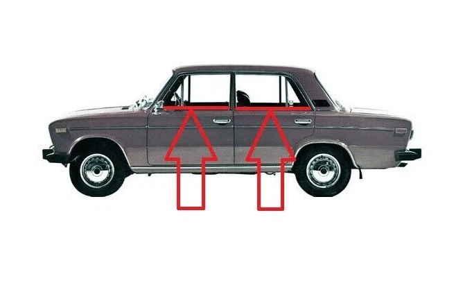 FACHADAS DE VIDRIO sello de deslizante, barredores LADA 2101 06 Sello Para vidrio Foto 1 de 4