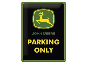 Original Parkplatz nur John Deere Schild 15 cm x 20 cm - Metall - kleines Sammlerstück... - Bild 1 von 1
