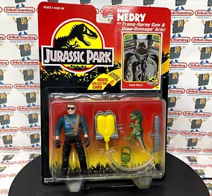 Jurassic Park come nuovo su carta Dennis Nedry nuovo sigillato AFA CAS MOC 1993 Kenner - Foto 1 di 22