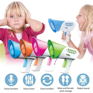 LED Voice Changer Robot Megaphone Amplifier 12-Sound Boys O2 Gift Toy Y6I9 - Picture 1 of 11