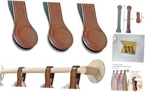 3 Pack Leather Towel Clips Magnetic Bath Towel Clips Hand Towel Brown, 3 Pack - Picture 1 of 7