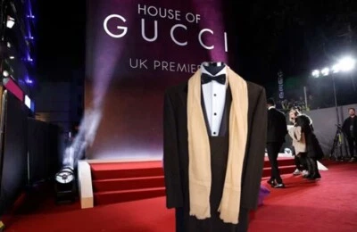 GUCCI Bufanda Jacquard de Seda Marfil Ultra Elegante Talla Grande 72"x17" Rara Nueva Sin Etiquetas Foto 1 de 4