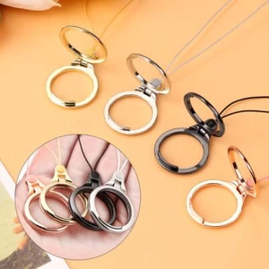 2 in 1 Mobile Phone Lanyards Keycord Ring Lanyard Finger Mobile Holder - Zdjęcie 1 z 12