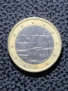 FINLAND 2001 euro coin Good circulated 1 Euro - Picture 1 of 8
