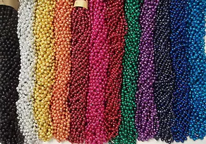 500 Artículos Promocionales Mardi Gras Gra Gra Collares Fiesta Favores Caso Lote 33" 7mm - Imagen 1 de 1