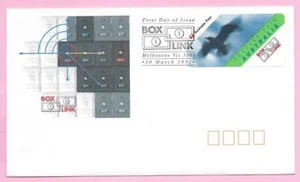 AUSTRALIA  FDC 1992 - POSTAGE PAID - BOX LINK  - Shs Melbourne VIC - Picture 1 of 2